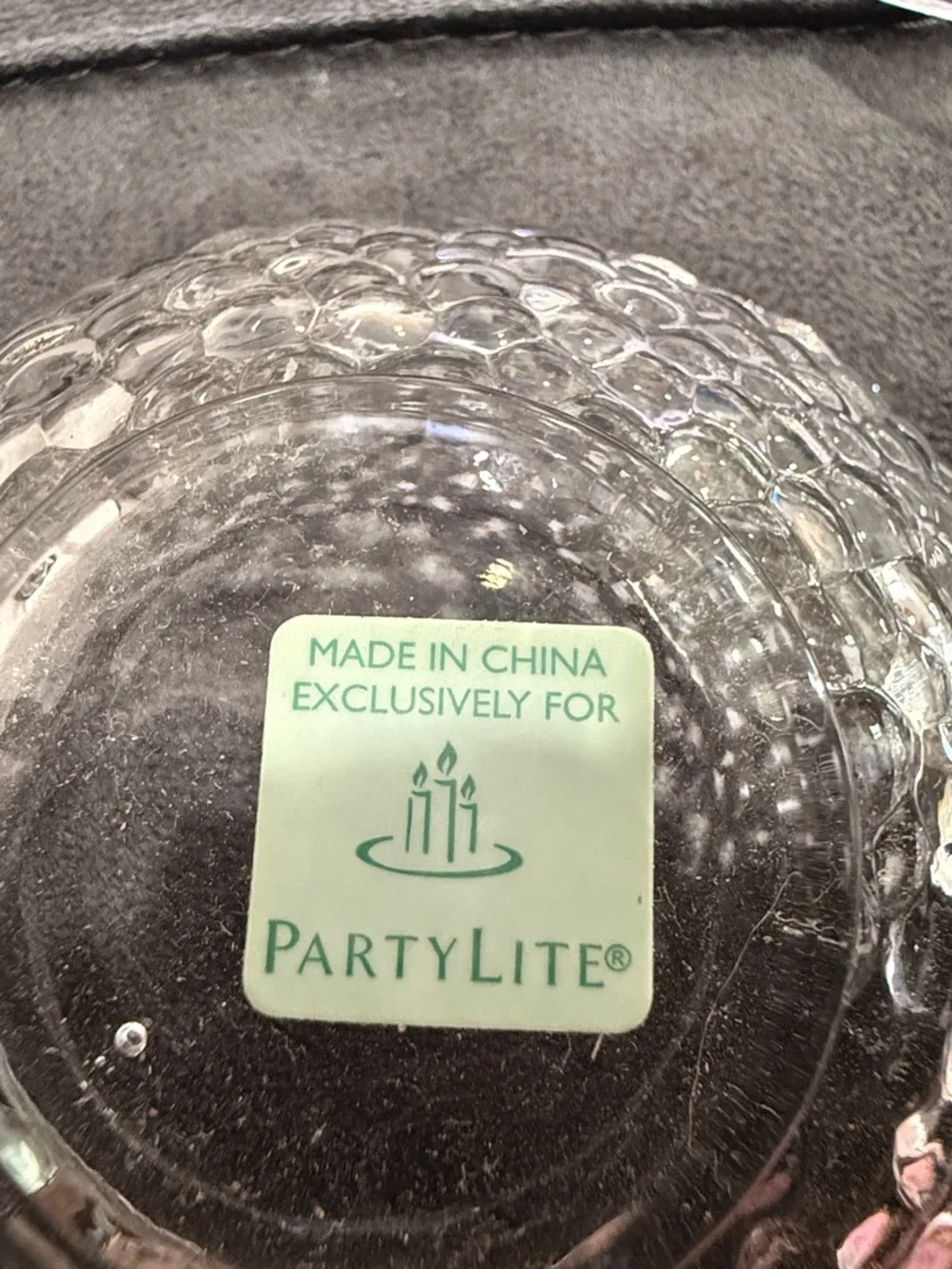 NEW PartyLite Clarity Tealight/Mini Ball Trio Set of 3 Clear Glass Holders NIB - Picture 3 of 8